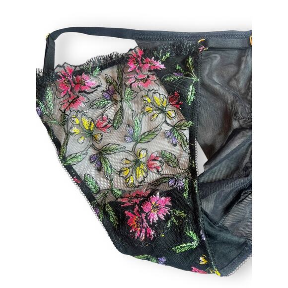 Victoria's Secret Very Sexy Embroidered Adjustable String Cheeky Panty Size XL - Picture 4 of 11